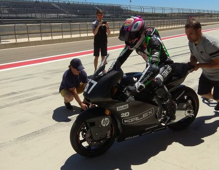 Jesko Raffin Triumph Kalex Test Motorland 2018