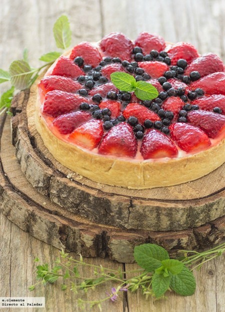 Receta tarta de fresas