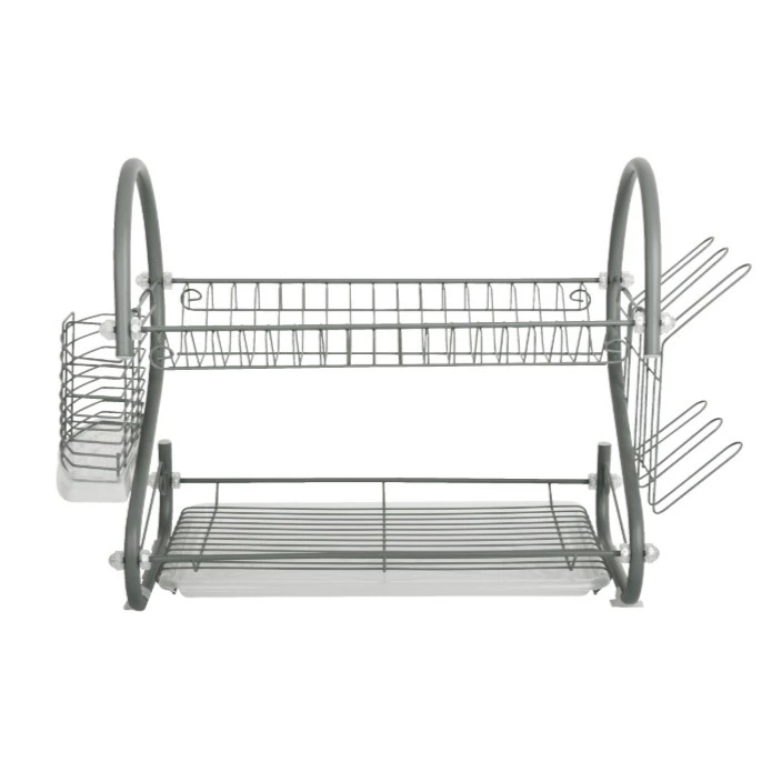 Escurreplatos cisne dos pisos cromado