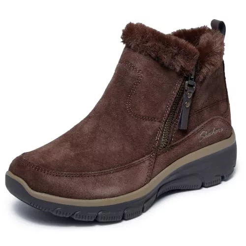 Skechers - EASY GOING COOL ZIP, Botas cortas al tobillo, Chocolate