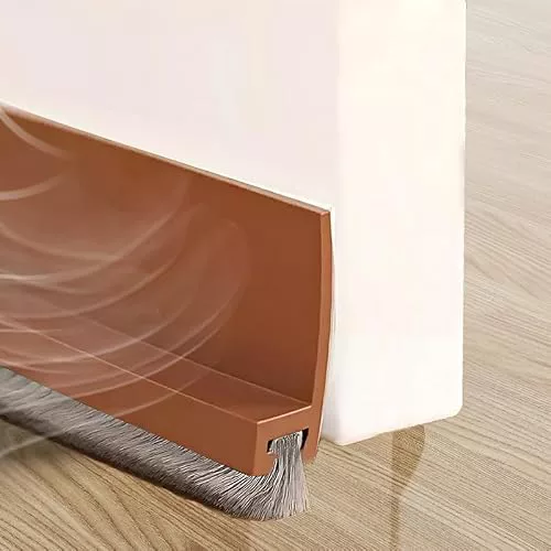 Cotensta 100cm Marrón Junta de Cepillo para Puerta (Brown)