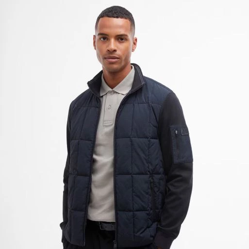 Barbour International - Chaqueta de hombre acolchada de cremallera.