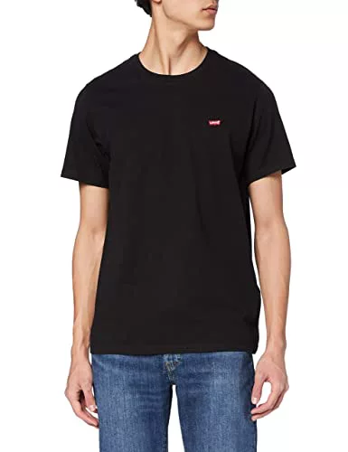 Levi's Ss Original Housemark Tee, T-Shirt Hombre, Mineral Black, L