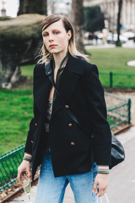 Pfw Paris Fashion Week Fall 2016 Street Style Collage Vintage Edie Campbell 1
