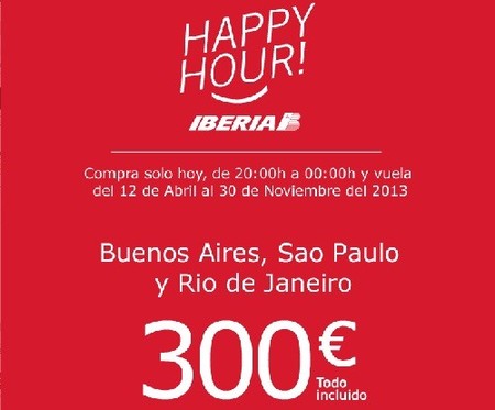 Iberia lanza una oferta especial para volar a Buenos Aires, Río de Janeiro o Sao Paulo