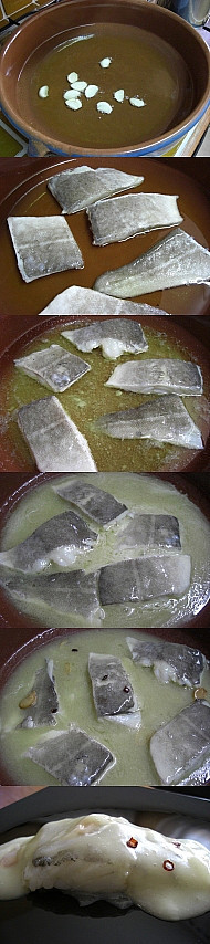 Bacalao al Pil Pil. Tira de imágenes