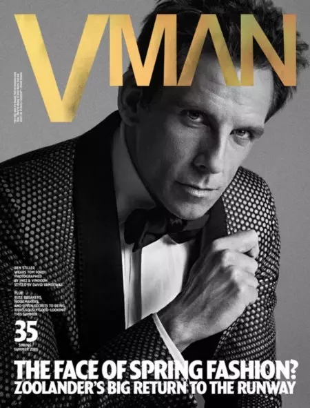 Zoolander No.2: la mirada acero azul de Ben Stiller en portada doble de VMAN