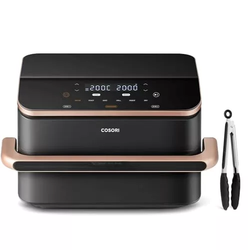 COSORI Dual Blaze Twinfry Chef Edition Freidora de Aire WiFi 10L + Tenacilla de Silicona