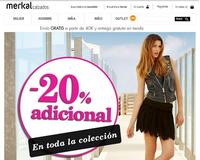 Descuento adicional del 20% en toda la colección de Merkal