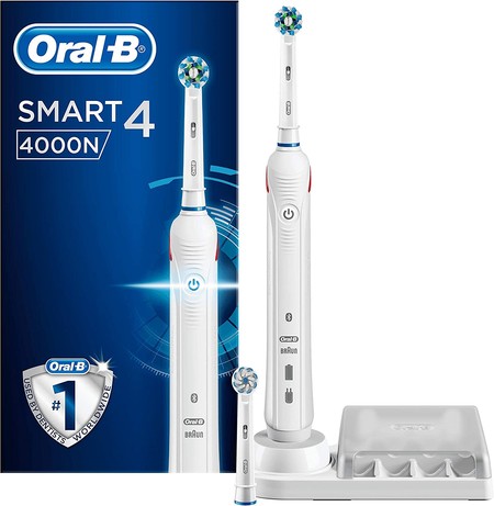 El cepillo Oral-B Smart 4 4000N CrossAction, con control de presión y app para móvil, está rebajado a 59,99 euros en Amazon