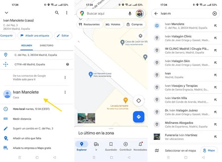 Googleマップで連絡する