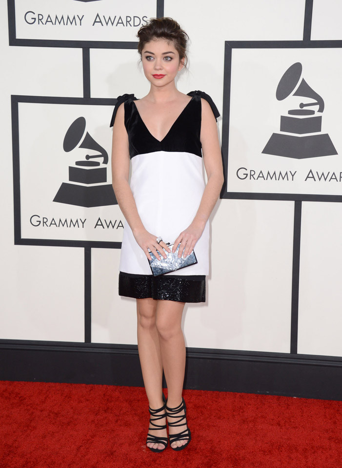 Sarah Hyland crece con Emilio Pucci en la alfombra roja de los Grammy 2014
