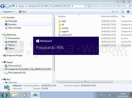 Completando primera fase de instalación