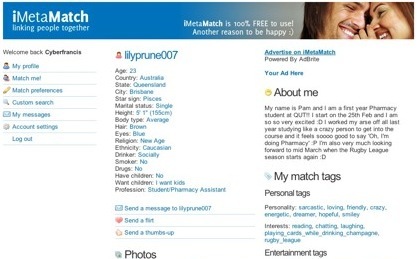 iMetaMatch, sencilla red de contactos entre usuarios