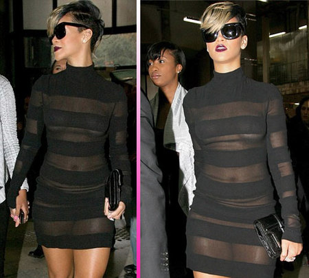Rihanna y sus transparencias, está todo visto