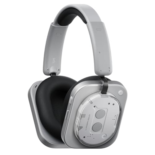 Nothing Headphone (1) Auriculares de Diadema iInalámbricos con Cancelación Activa de Ruido, hasta 80h de Batería, Hi-Res, Audio Espacial, Resistentes al Agua – Blanco