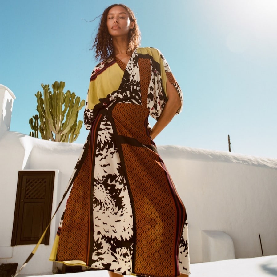 Vestido estampado Sfera