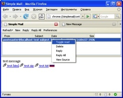 Simple mail: notificador y sencillo cliente de correo electrónico para Firefox
