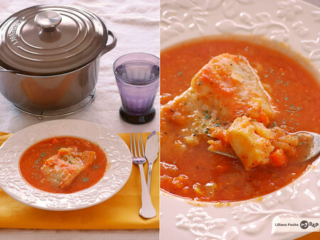 Bacalao En Salsa De Azafran Con Hinojo