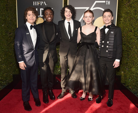 Los chicos de Stranger Things vuelven a convertirse en íconos para los Golden Globes 2018