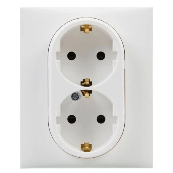 Enchufe doble LEGRAND Niloé Step blanco