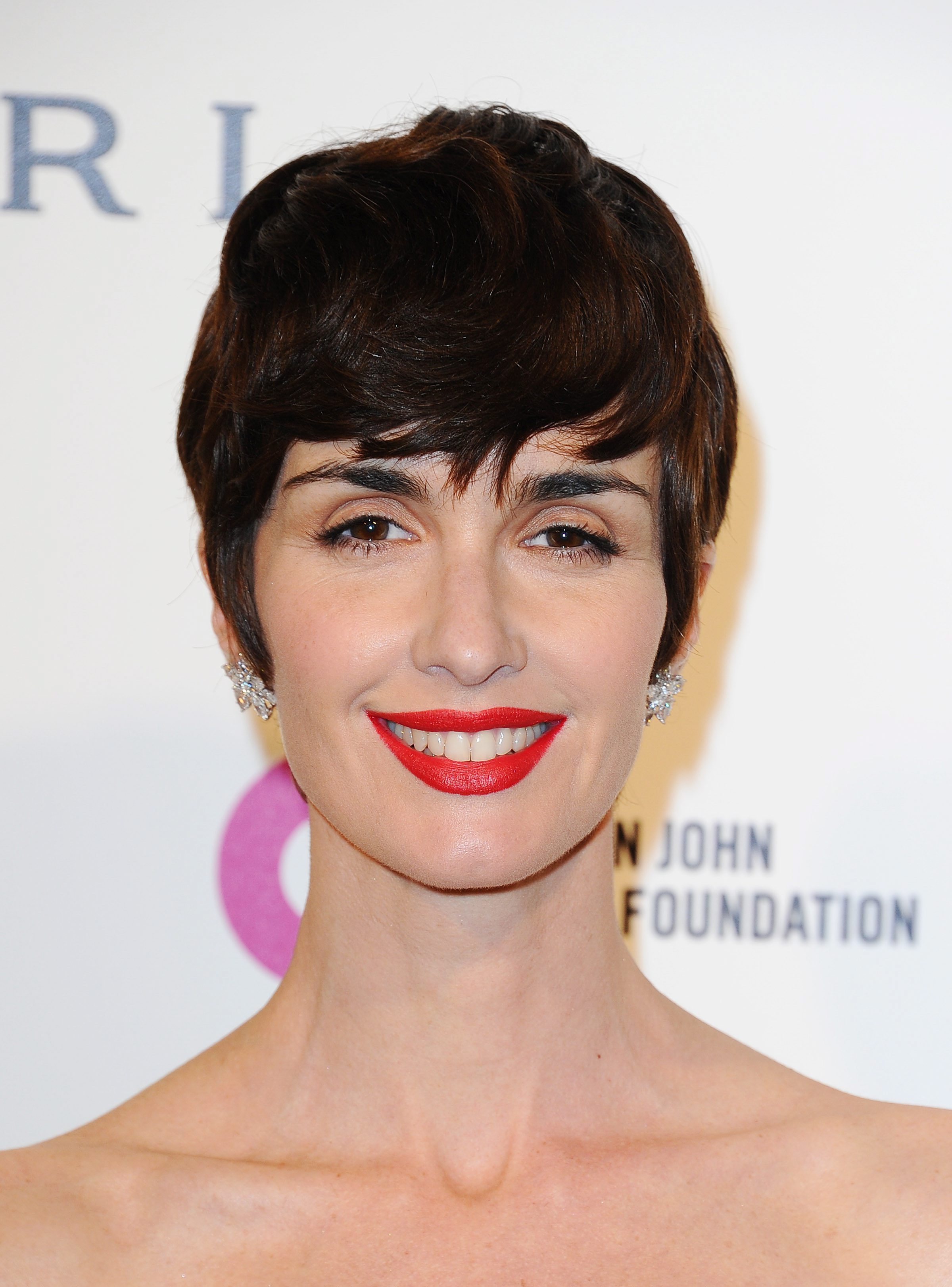 Paz Vega no se pierde la fiesta de Elton John