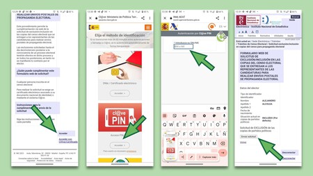 Publicidad electoral darse de baja