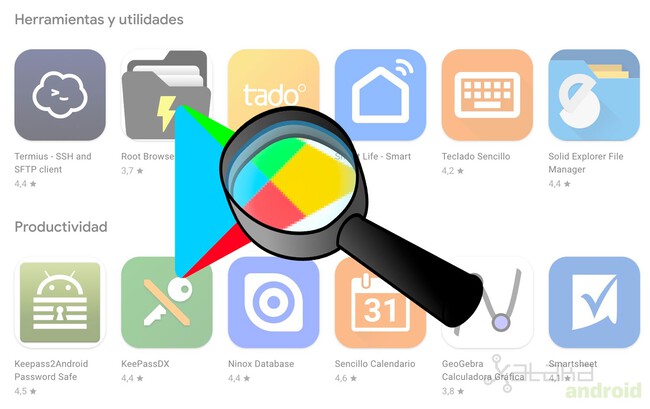 Portada Google Play Lupa