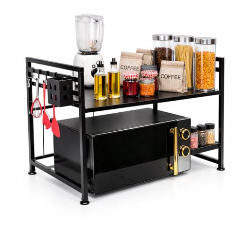 Estantería microondas extensible de acero