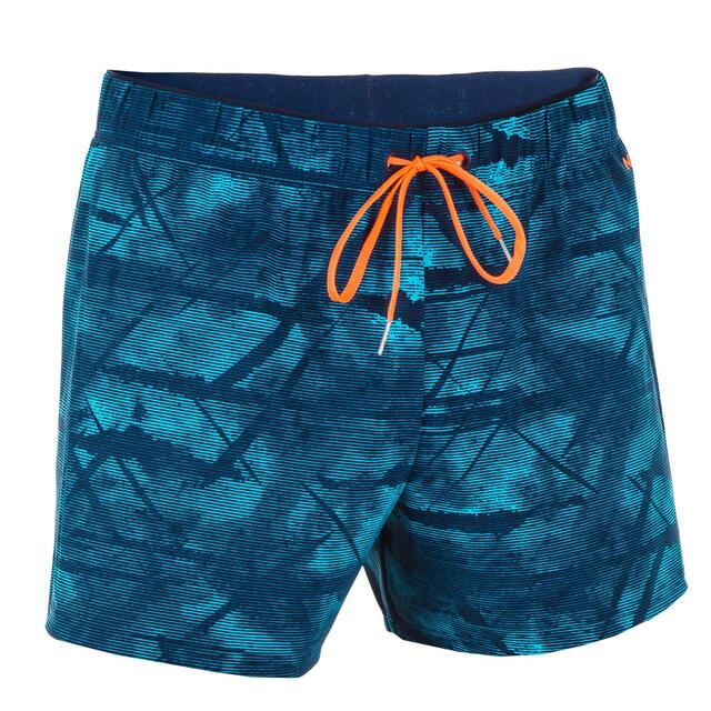 Bañador hombre, tipo short, ligero y cómodo, ¡se adapta a todos los físicos! El corte short asegura buena libertad de movimientos y el slip integrado aporta confort perfecto durante la práctica.