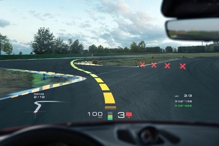 El nuevo HUD de realidad aumentada de Porsche y Hyundai podrá mostrarte la línea de carrera ideal