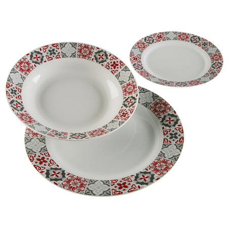 Vajilla Redonda De Porcelana Para 6 Servicios