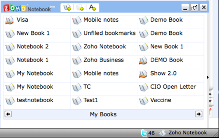 Zoho Notebook, sustituye a Google Notebook