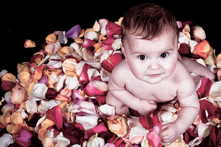 La foto de tu bebé: días y flores