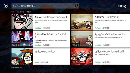 Bing vídeos