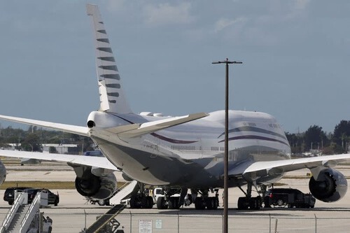 Avión que Qatar ha regalado a Donald Trump