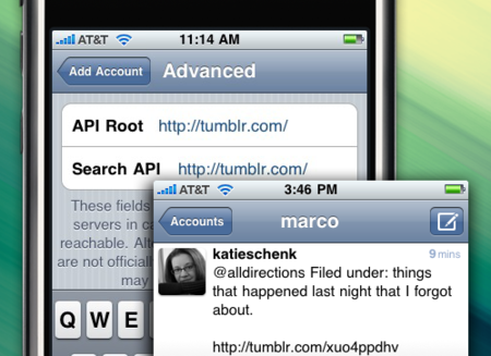 Utiliza Tumblr desde tu cliente de Twitter en el iPhone