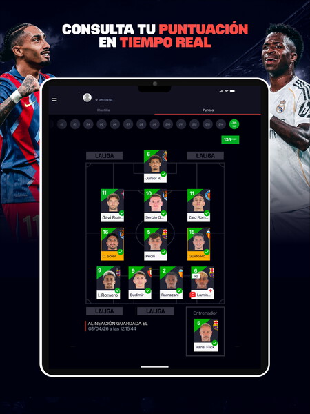Consulta Tu puntuacion Fantasy