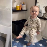 El baño en miniatura que crearon para que su bebé tuviera autonomía en el aseo, y se volvió viral 