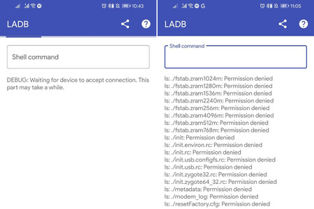 LADB es una app para usar ADB localmente, sin tener que conectarlo a otro dispositivo