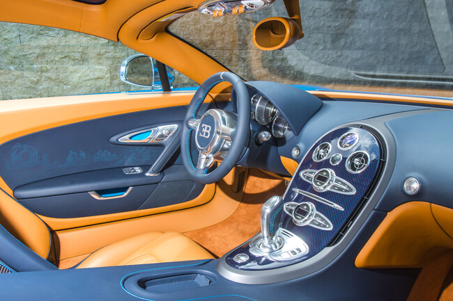 Interior del Bugatti Veyron