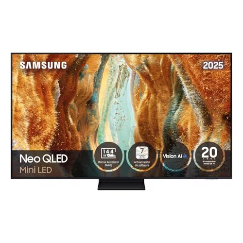 TV Neo QLED Mini LED 163cm (65") Samsung TQ65QN74FATXXC 4K AI Upscaling Pro con Inteligencia Artificial Smart TV (Reacondicionado Grado D) Negro


