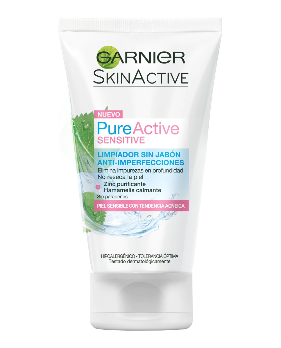 Gel Limpiador Pure Sensitive Skin Active Garnier