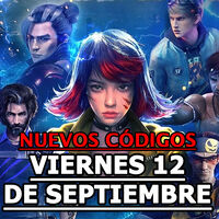 Free Fire MAX, códigos gratuitos del Viernes 12 de septiembre