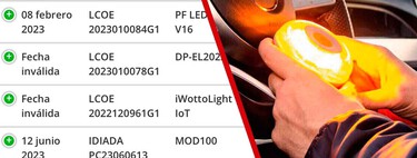 La DGT la lía con las luces V16 una vez más: en su listado de homologadas aparece "fecha inválida" en la fecha de certificación. ¿Sirven o no sirven?