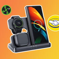 Solo necesitas 296 pesos para cargar tu celular, reloj y audífonos al mismo tiempo: base inalámbrica ahora en liquidación 