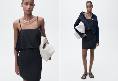 Vestido negro de Mango en rebajas