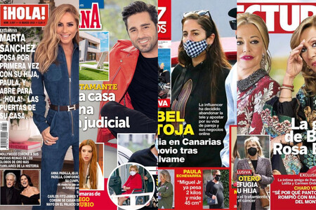 Anabel Pantoja deja la tele, Marta Sánchez presenta a su hija y David Bustamante se muda a un carísimo casoplón: Estas son las portadas del miércoles tres de marzo