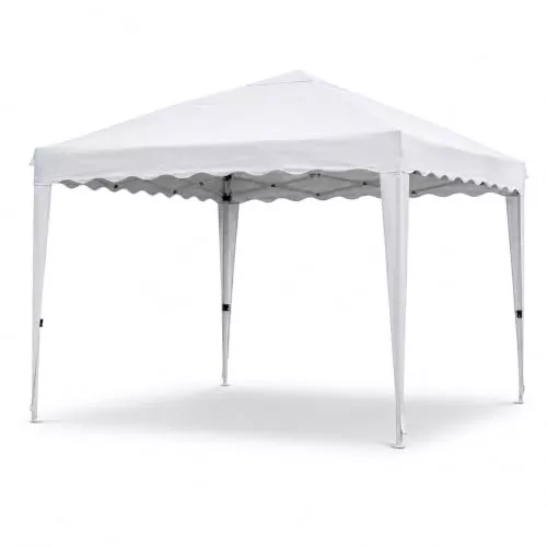 Carpa Plegable Impermeable con Bolsa de Transporte, Cenador Pop Up para Jardín, Playa, Mercadillos y Eventos, Montaje Rápido sin Herramientas Blanco