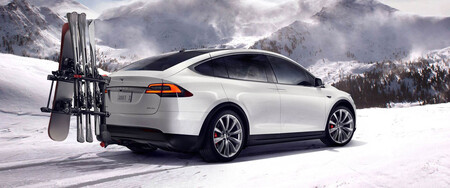 Tesla Model X Nieve